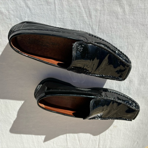 Donald J Pliner Loafers Woman Size 7 Driven I20 Black Patent Leather Flats - Picture 9 of 12